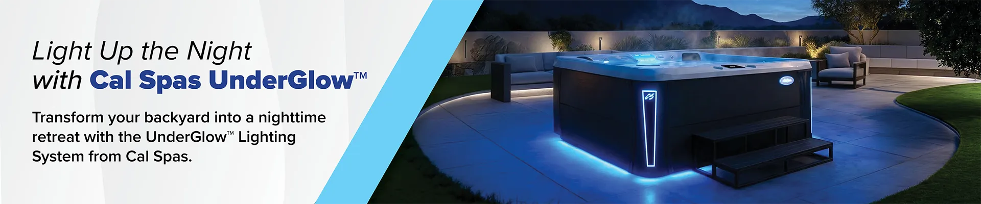 Calspas hot tub being used in a family setting - Fontana