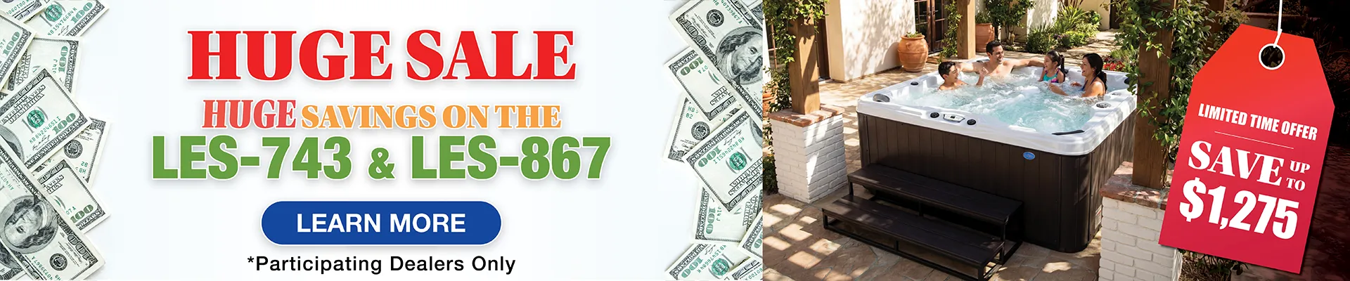 Calspas hot tub being used in a family setting - Fontana